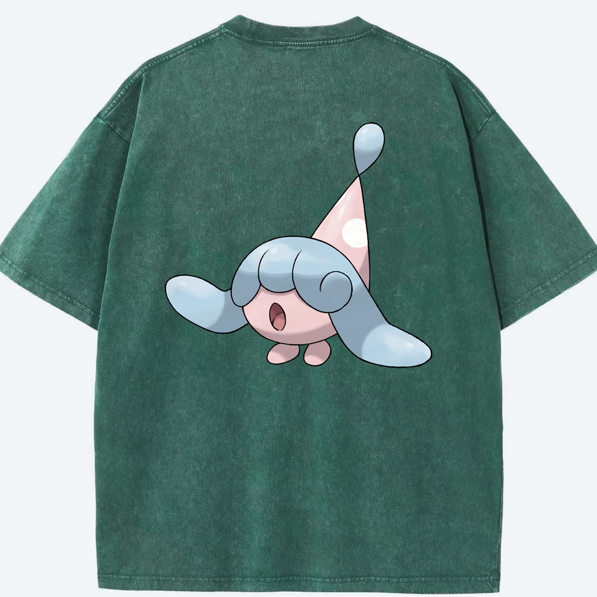 （画像用） ポケットモンスター Pokémon 綿100% ヴィンテージ風 半袖Tシャツ（背面プリント）